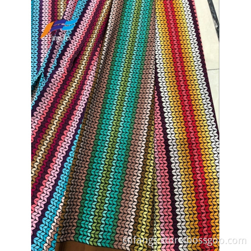 Colorful 100% Polyester Digital Printed Chiffon Abaya Fabric